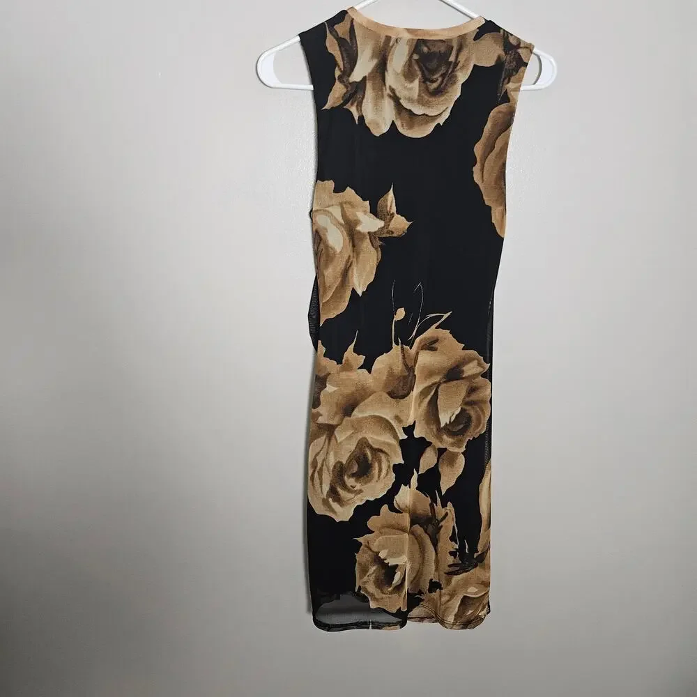 Free Press Sz Medium Shirred Bodycon Dress - Picture 9 of 13